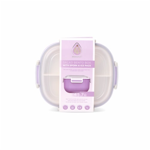 Manna™ Salad Bento Box - Purple Perspective: top