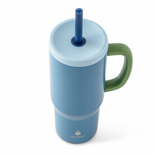 Manna™ Handled Tumbler - Blue Perspective: top