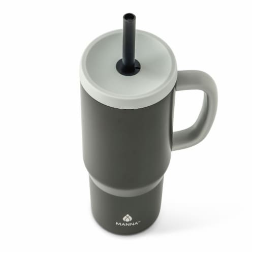 Manna™ Handled Tumbler - Black Perspective: top