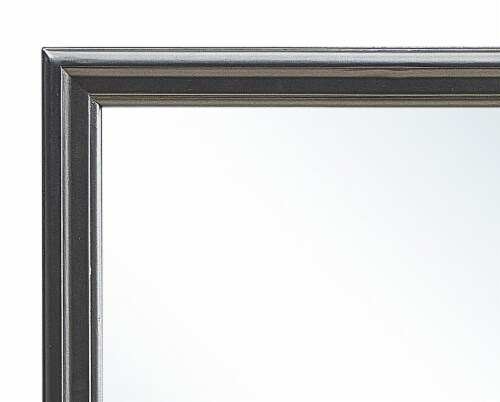 Lorana 38 In. X 38 In. Modern Square Framed Dresser Mirror Perspective: top