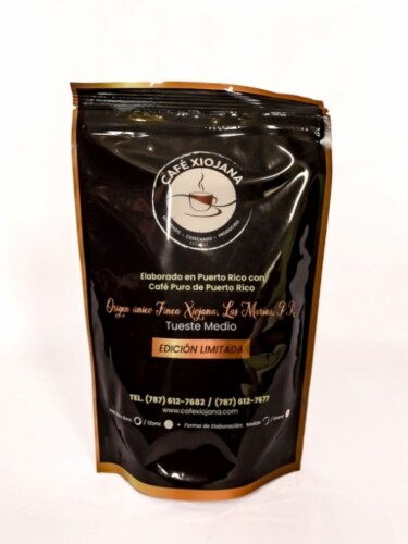 Cafe Xiojana | Arabica Sun-Dried Medium Roast Ground Coffee Perspective: top