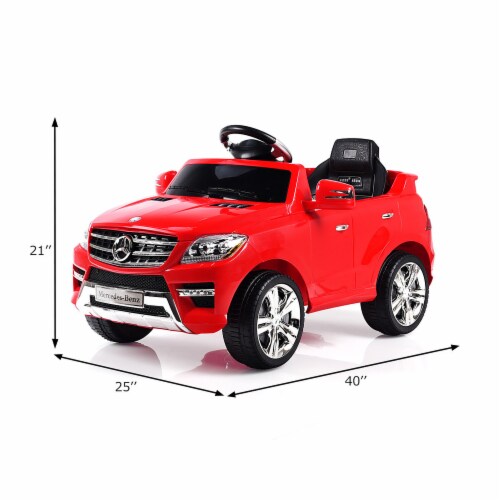 Costway Mercedes Benz ML350 6V Electric Kids Ride On Car Licensed MP3 RC Remote Control Red 25 Pick n Save