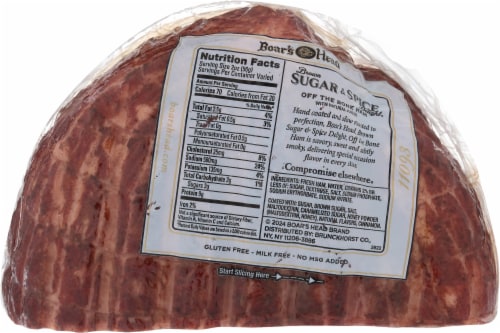 Boar's Head Brown Sugar & Spice Delight Off the Bone Ham Perspective: top