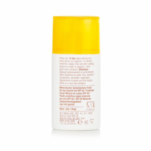 Clinique Mineral Sunscreen Fluid For Face SPF 50  Sensitive Skin Formula 30ml/1oz Perspective: top