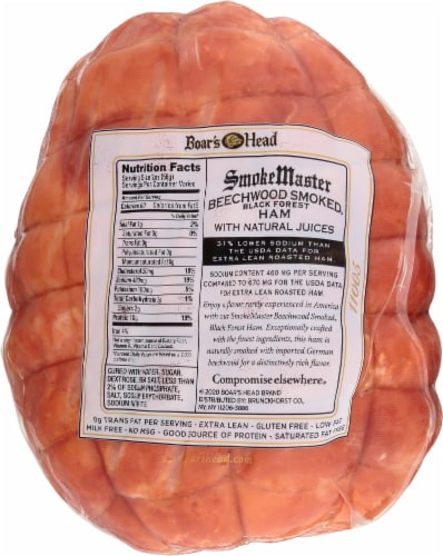 Boar’s Head SmokeMaster Beechwood Smoked Black Forest Uncured Ham Perspective: top