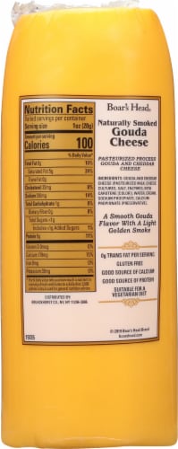 Boar's Head Smoked Gouda Cheese Perspective: top