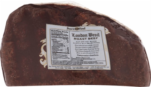 Boar’s Head London Broil Top Round Roast Beef Perspective: top