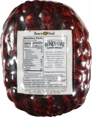 Boar’s Head Maple Glazed Honey Coat Turkey Breast Perspective: top