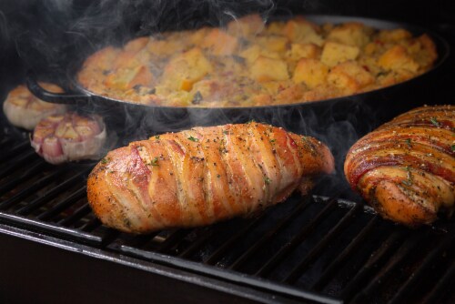 Honeysuckle White® Turketta Bacon Wrapped Seasoned Turkey Breast Perspective: top