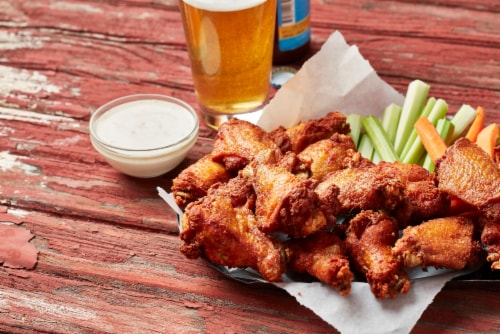 Sanderson Farms Fresh Chicken Wings Drumsticks Perspective: top