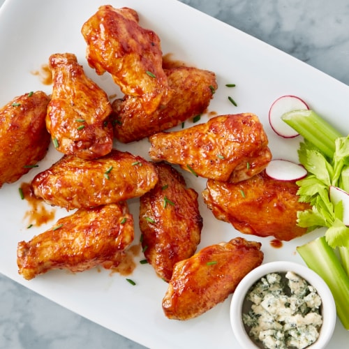 Foster Farms Simply Raised Free Range No Antibiotics Ever Chicken Party Wings Perspective: top