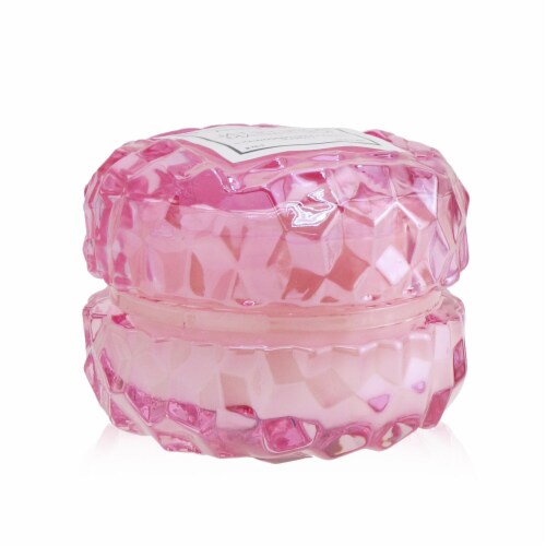 SAME DAY SHIPPING! Voluspa ROSE PETAL ICE CREAM Macaron Glass Candle 1.8oz 