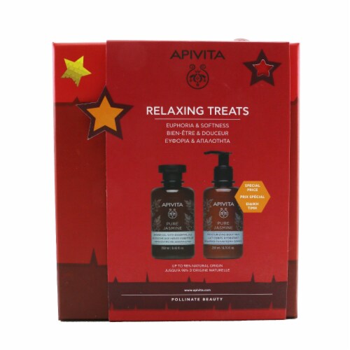 Apivita Relaxing Treats Euphoria & Softness Set Pure Jasmine Shower Gel 250ml+ Pure Jasmine