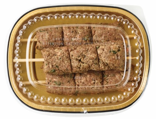 Home Chef Beef Sirloin Mediterranean Style Kabobs Perspective: top
