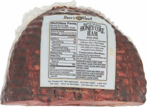 Boar’s Head Maple Glazed Honey Coat Ham Perspective: top