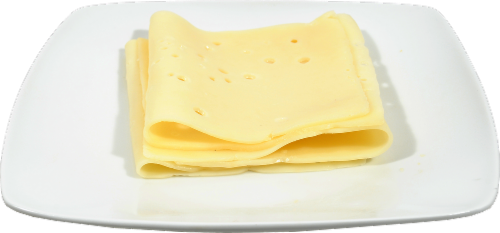 Boar's Head No Salt Swiss Cheese Fresh Sliced Deli Cheese Perspective: top