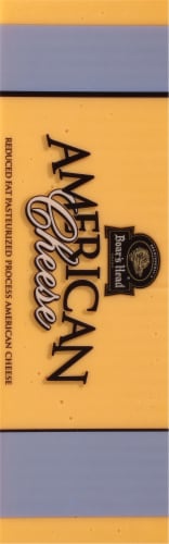 Boar’s Head Lower Fat & Lower Sodium American Cheese Yellow Perspective: top