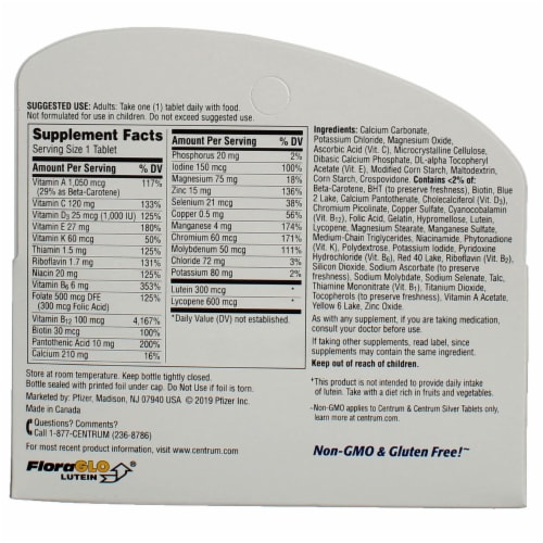 Centrum for Men 50 Plus Silver Multivitamin Perspective: top