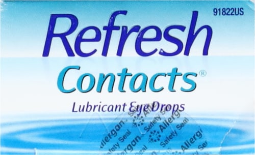 Refresh Contacts Lens Comfort Eye Drops Perspective: top