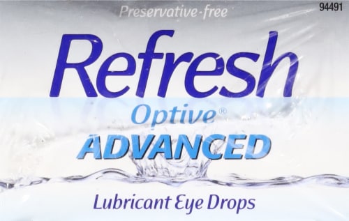 Refresh Optive® Advanced Preservative Free Triple-Action Relief Lubricant Eye Drops Perspective: top