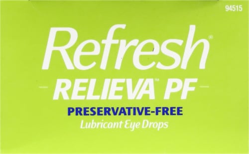 Refresh® Relieva PF Lubricant Eye Drop Vials Perspective: top