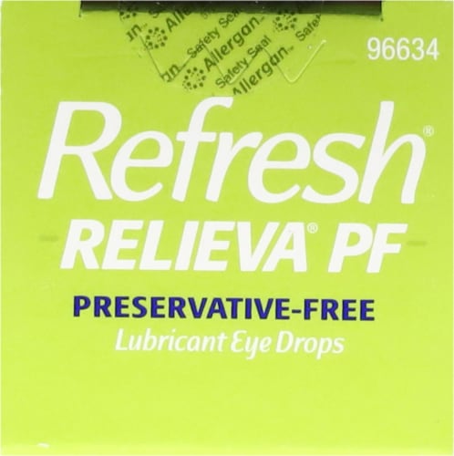 Refresh Relieva Preservative Free Lubricant Eye Drops Perspective: top