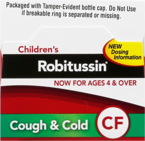Robitussin® Children's Cough & Cold Grape Flavored Medicine Perspective: top