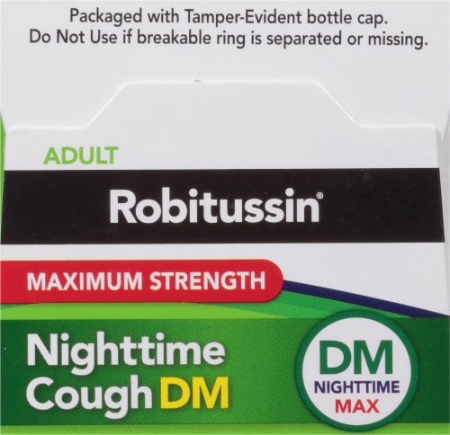 Robitussin® Adult Maximum Strength Nighttime Cough DM Max Perspective: top