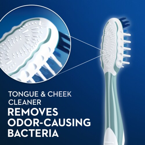 Oral-B CrossAction All In One Deep Plaque Removal Toothbrush Perspective: top