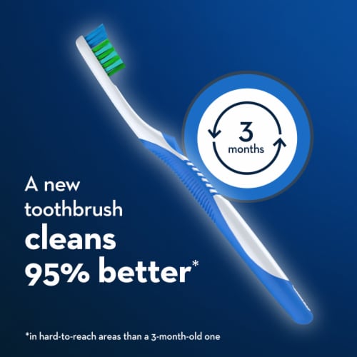 Oral-B Bacteria Blast Manual Toothbrush Perspective: top