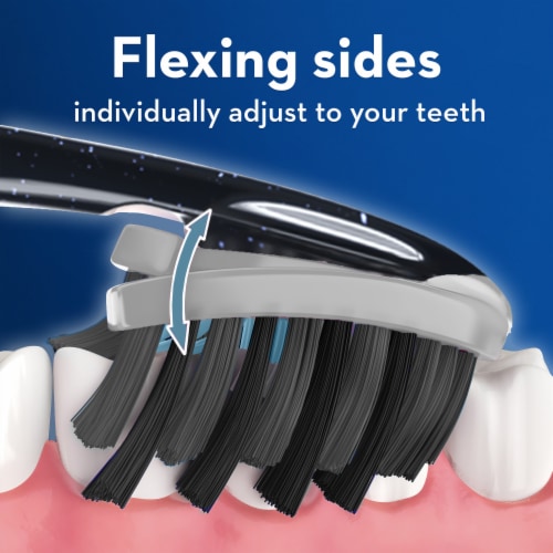Oral-B Pro-Flex Charcoal Manual Toothbrush Perspective: top