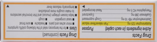 Tylenol Cold & Flu Severe Caplets Perspective: top