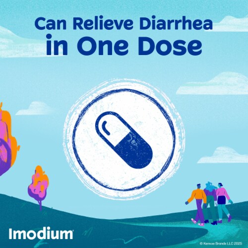 Imodium A-D Loperamide Hydrochloride Diarrhea Relief Caplets Perspective: top