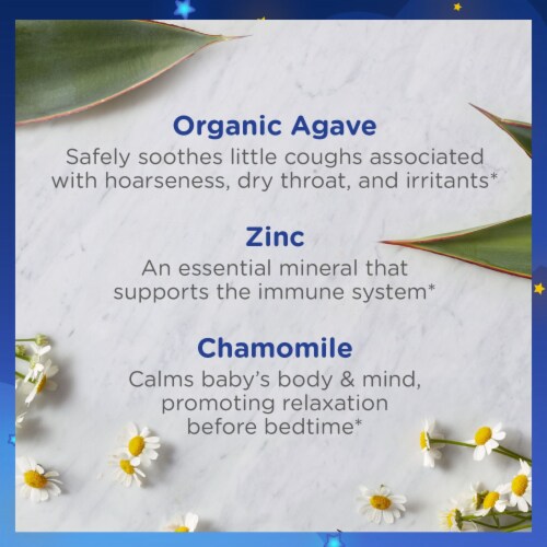 Zarbee's Baby Nighttime Cough Syrup + Immune Agave Taste Perspective: top