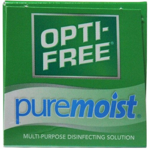 Opti-Free Puremoist Multi-Purpose Disinfecting Travel Size Solution Perspective: top