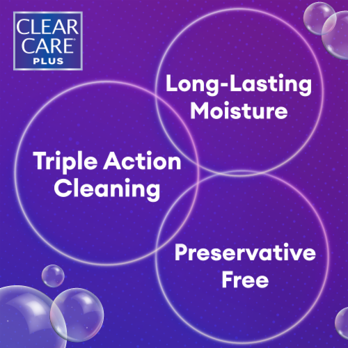 Clear Care® Plus Cleaning and Disinfecting Solution Perspective: top