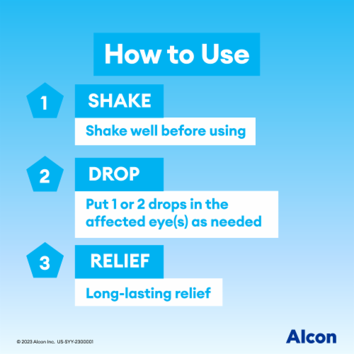 Systane® Hydration PF Lubricant Eye Drops Vials Perspective: top