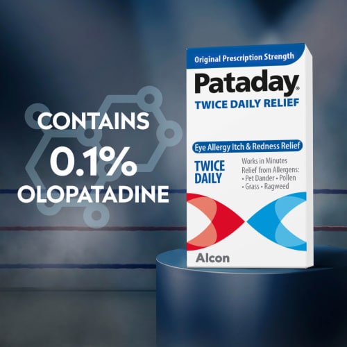 Pataday® Twice Daily Original Eye Allergy Itch Relief Drops Perspective: top