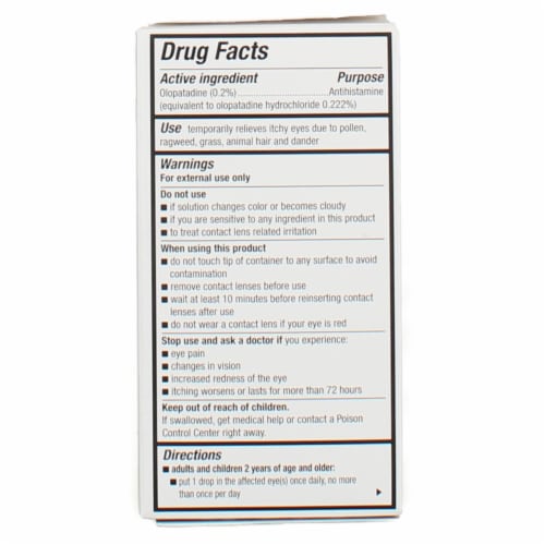 Pataday Once Daily Allergy Relief Eye Drops Twin Pack Perspective: top