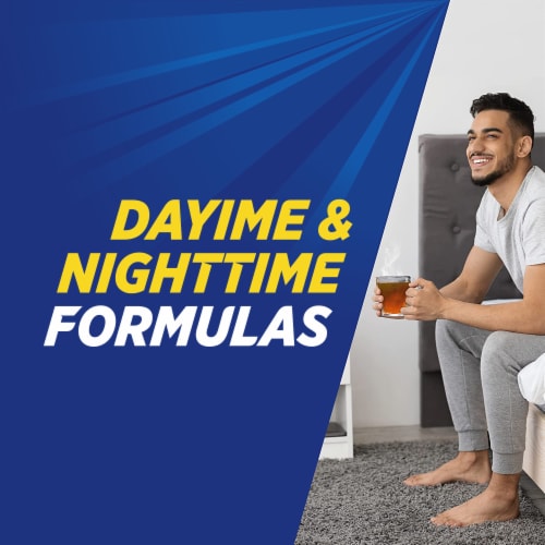 Theraflu Nighttime Severe Cold Relief Honey Lemon Flavor Powder Perspective: top