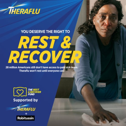 Theraflu Daytime Severe Cold Relief Powder, Honey Lemon​ Flavor Perspective: top