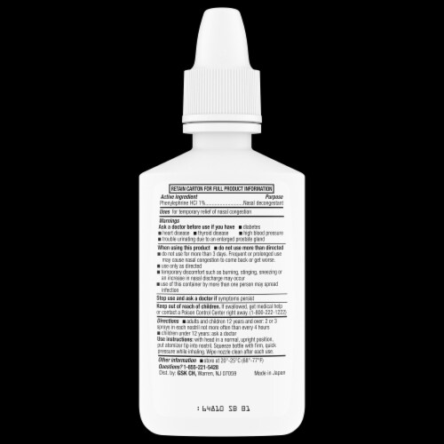 4 Way Fast Acting Nasal Spray Perspective: top