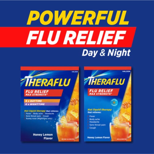 Theraflu Max Strength Daytime and Nighttime Flu Symptom Relief Combo Pack Perspective: top