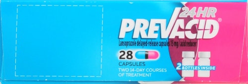 Prevacid 24 Hr Acid Reducer Delayed-Release Capsules Perspective: top