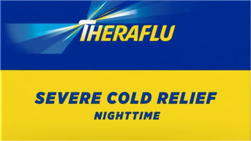 TheraFlu Nighttime Multi-Symptom Severe Cold Green Tea & Citrus Flavor Packets Perspective: top