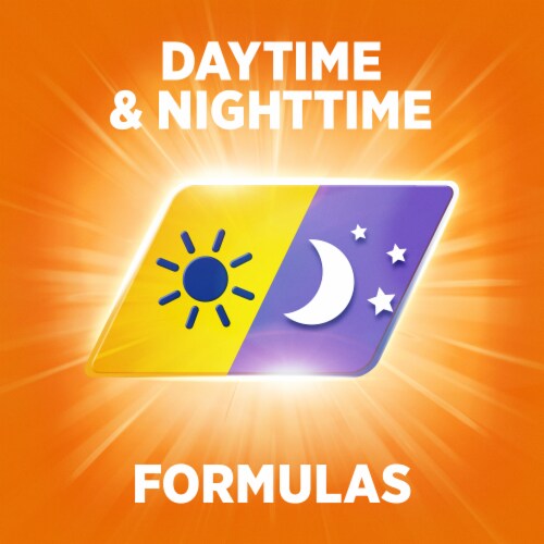 Theraflu ExpressMax Severe Cold Cough Nighttime Daytime Acetaminophen Medicine Berry Flavor Perspective: top