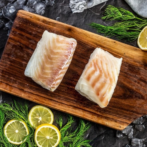 Greensbury Wild Icelandic Cod (pack of 20, 6oz fillets) Perspective: top