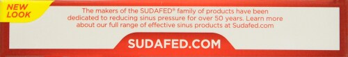 Sudafed 12 Hour Caplets Perspective: top