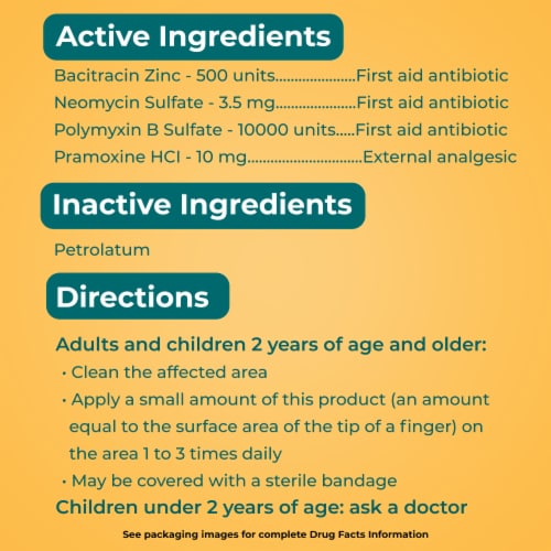 Neosporin + Pain Relief Dual Action Topical Antibiotic Ointment Perspective: top