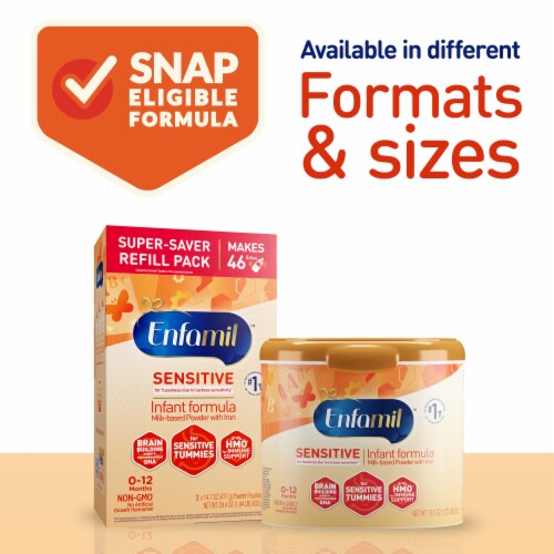 Enfamil NeuroPro Sensitive for Lactose Sensitivity Baby Formula Perspective: top